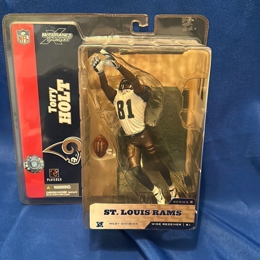 Tory Holt  NEW 2004 McFarlane Toys
NFL Sports Picks Series 8. NIB